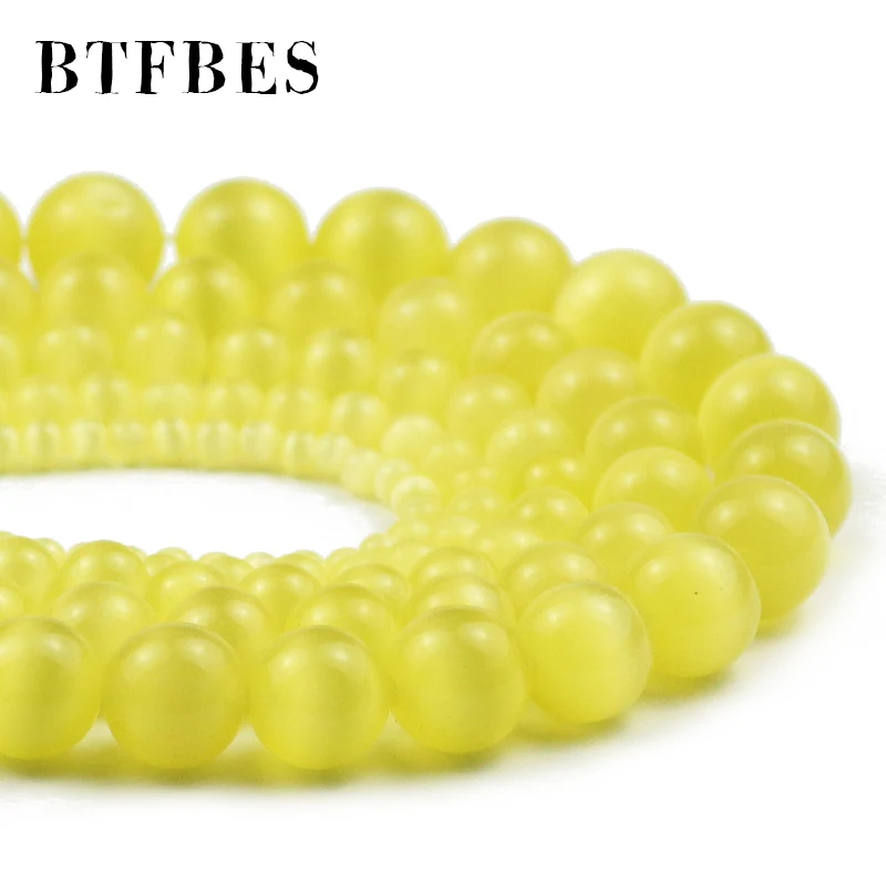 BTFBES подвеска с камнем “кошачий глаз” шампанское натуральный опал 4/6/8/10/12 мм