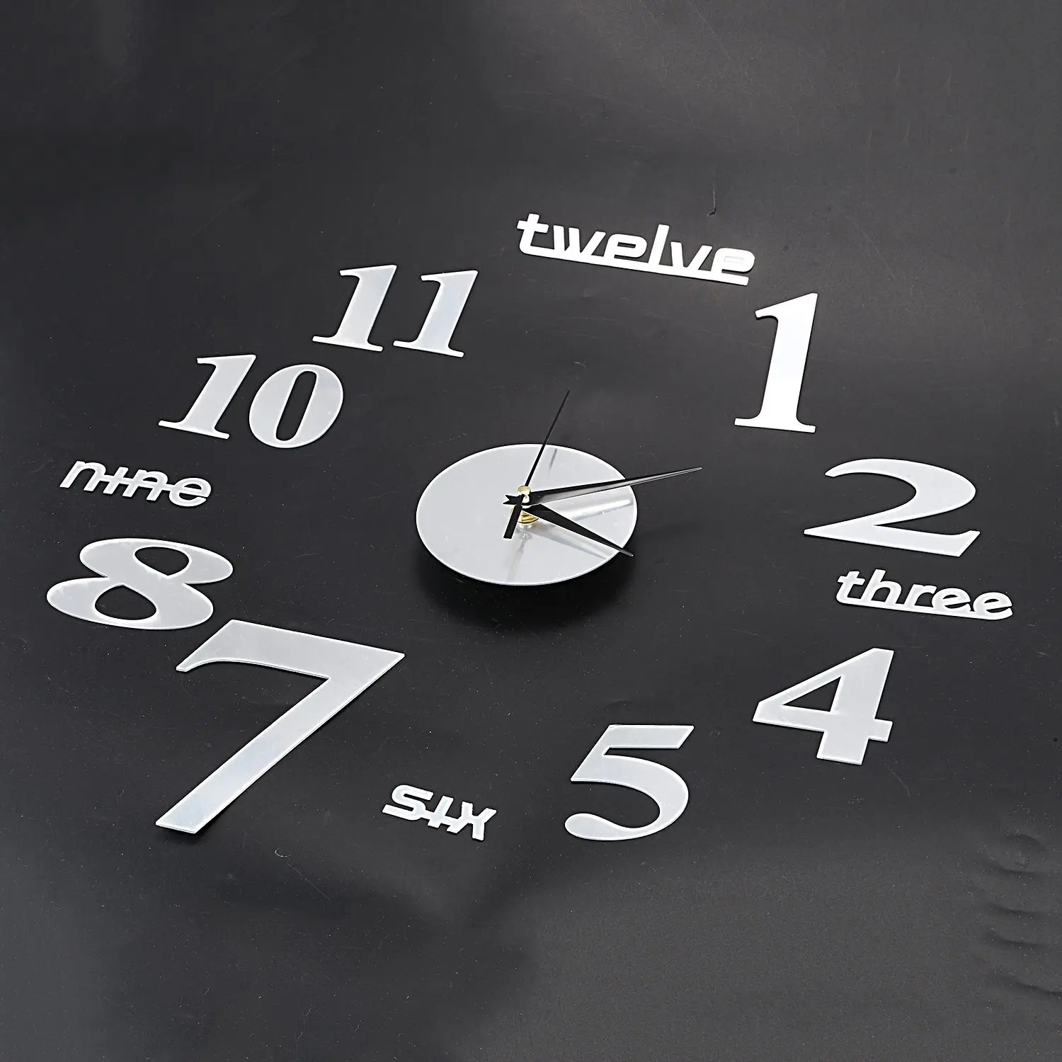 3D большие настенные часы зеркальный стикер домашний декор уникальный подарок DIY