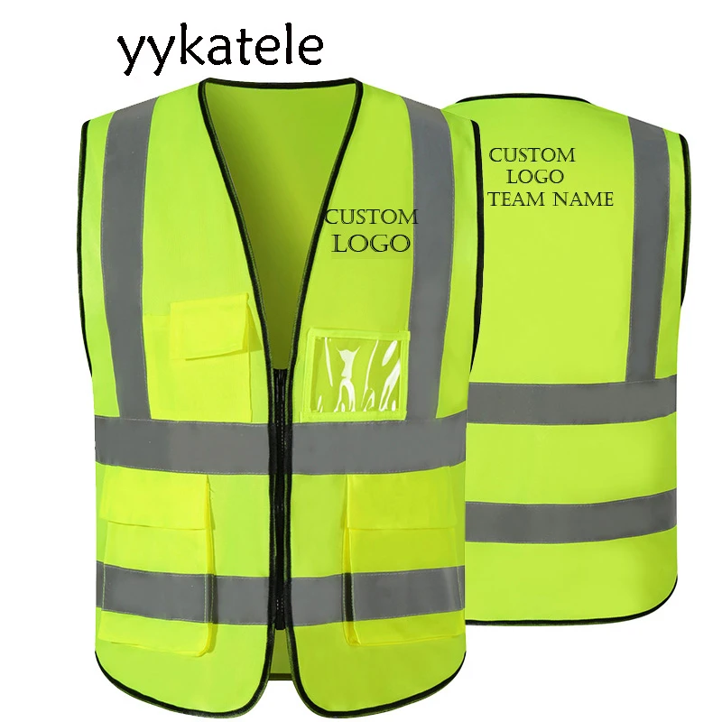1 шт. Можно логотипа светоотражающий жилет безопасности со специальными мигающий