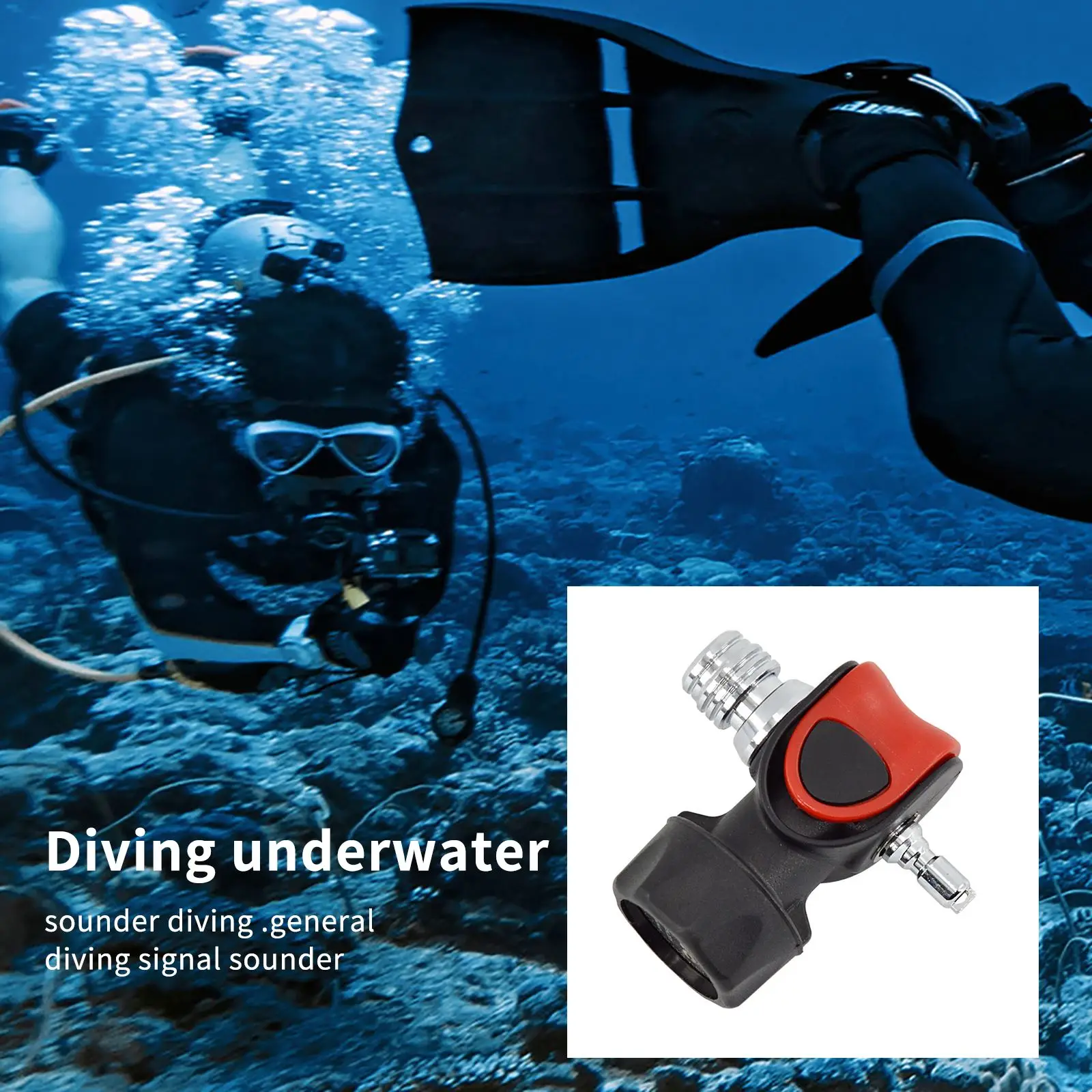 

125-130dB Outdoor Diving Signaling Device Diving Buzzer Single Frequency Diving Signal Sounder Underwater Acoustic Generator