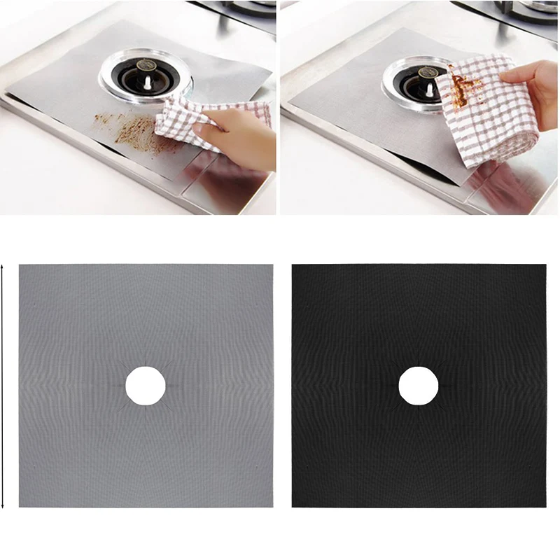 4 шт. Стекло волокна газовый протекторы для плиты газовые горелки крышки вкладыш