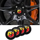 Наклейки на эмблему Fiat abarth 500 500L 124 Spider Coupe Panda Doblo Qubo Tipo, 4 шт., 56 мм