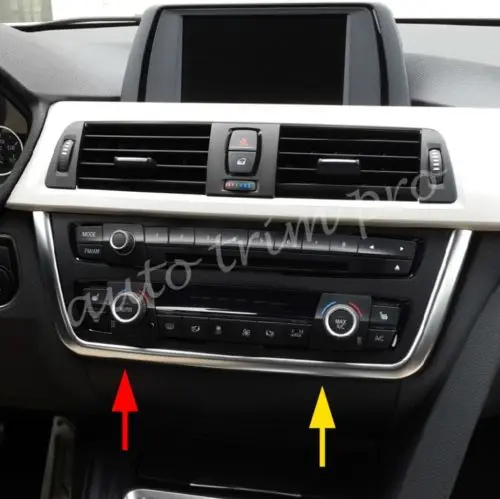 Хромированная Центральная панель приборной панели радио крышка отделка детали