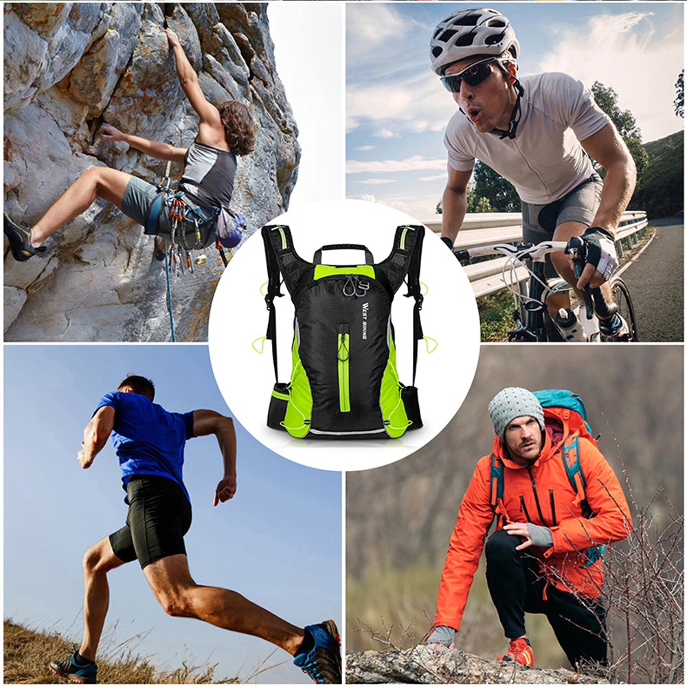 Рюкзак для бега по тропам Ultralight Trail, портативный водонепроницаемый спортивный рюкзак 16 л для активного отдыха на открытом воздухе во время походов, восхождений, путешествий на велосипеде.