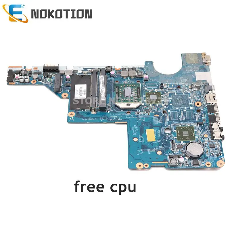 Материнская плата NOKOTION для ноутбука HP G42 G62 серии 592809 001 DA0AX2MB6E1 материнская разъем