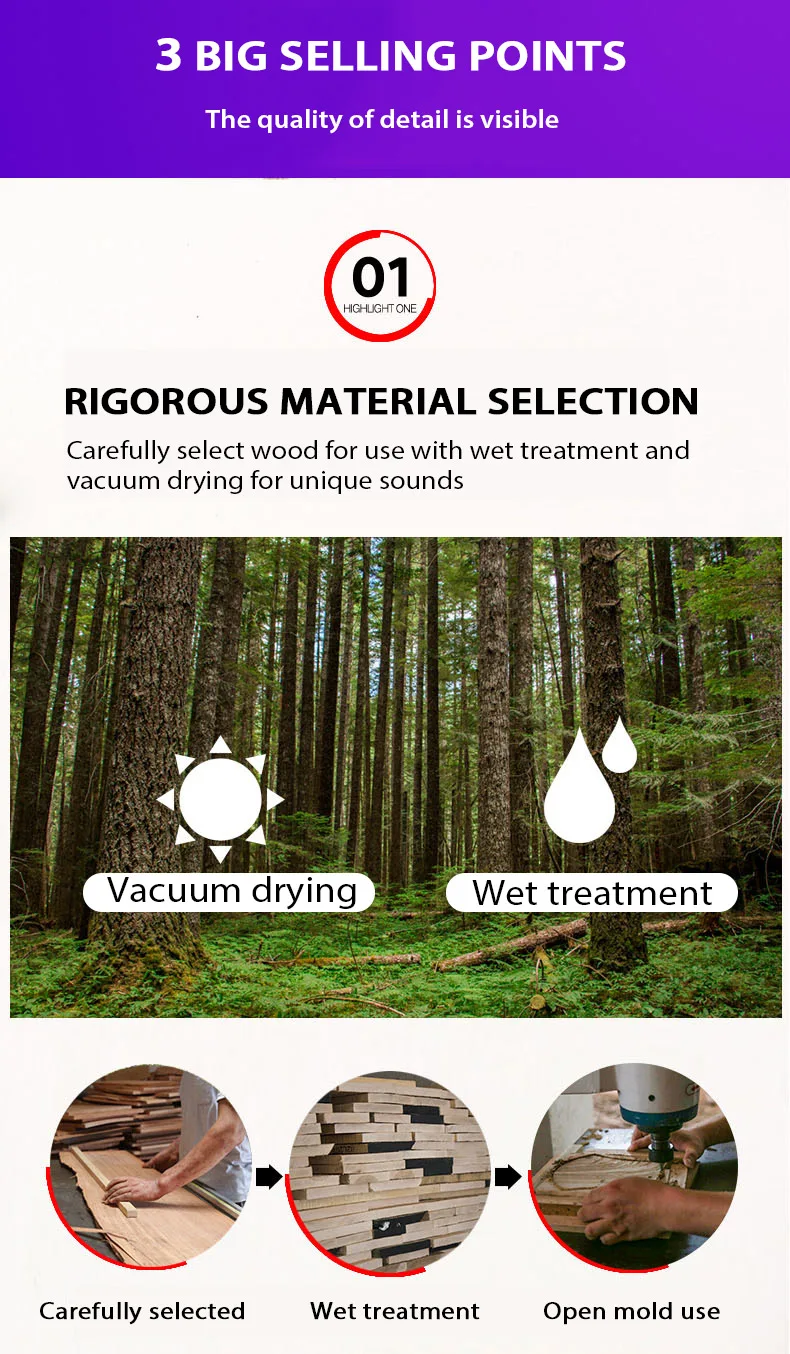 Пианино для большого пальца GECKO Kalimba 17 клавиш встроенная высокопроизводительная