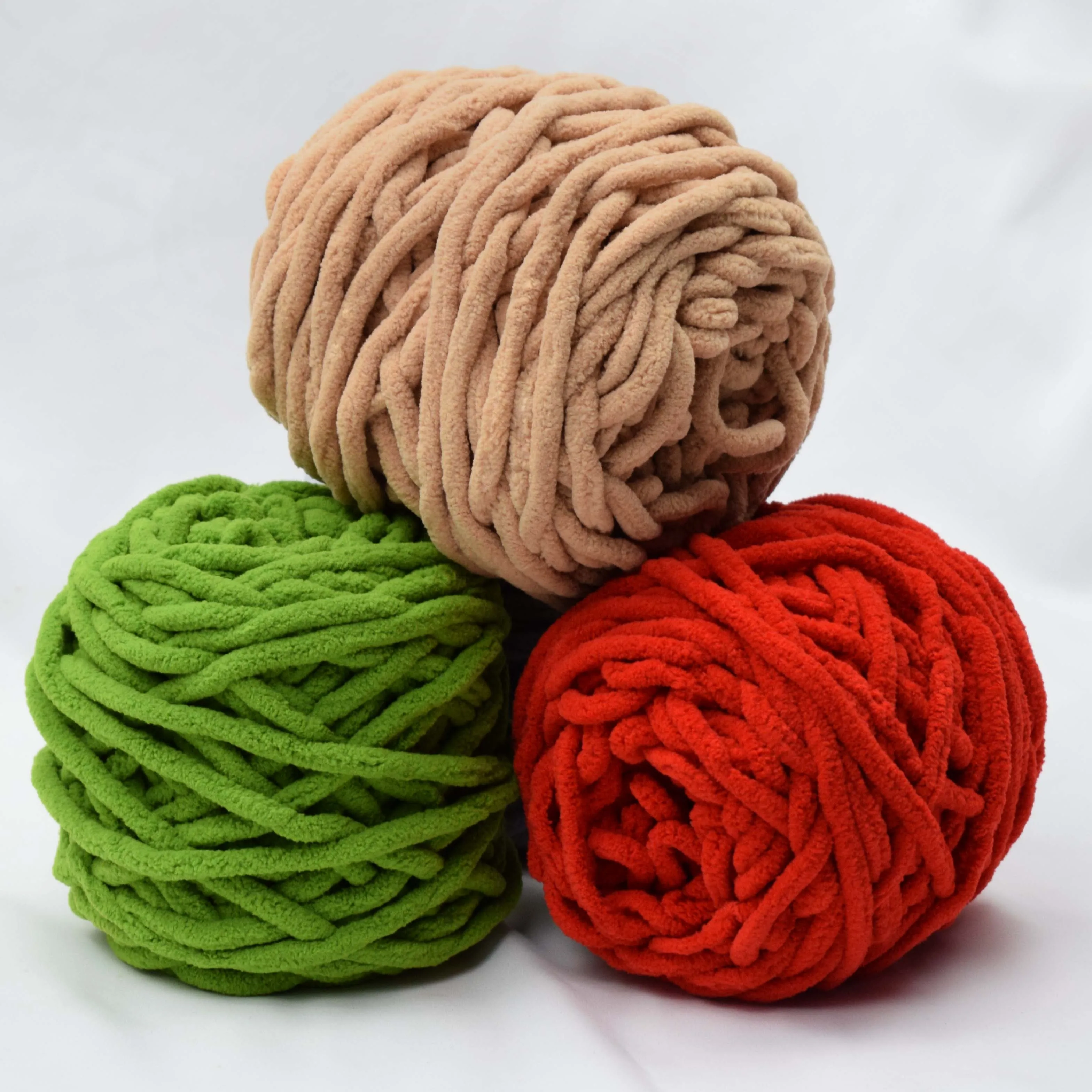 

100g/ball Soft Milk Cotton Blends Polyester Blended Chenille Wool Yarn Chunky For Hand Knitting DIY Crochet Hat Scarf Thread Fur