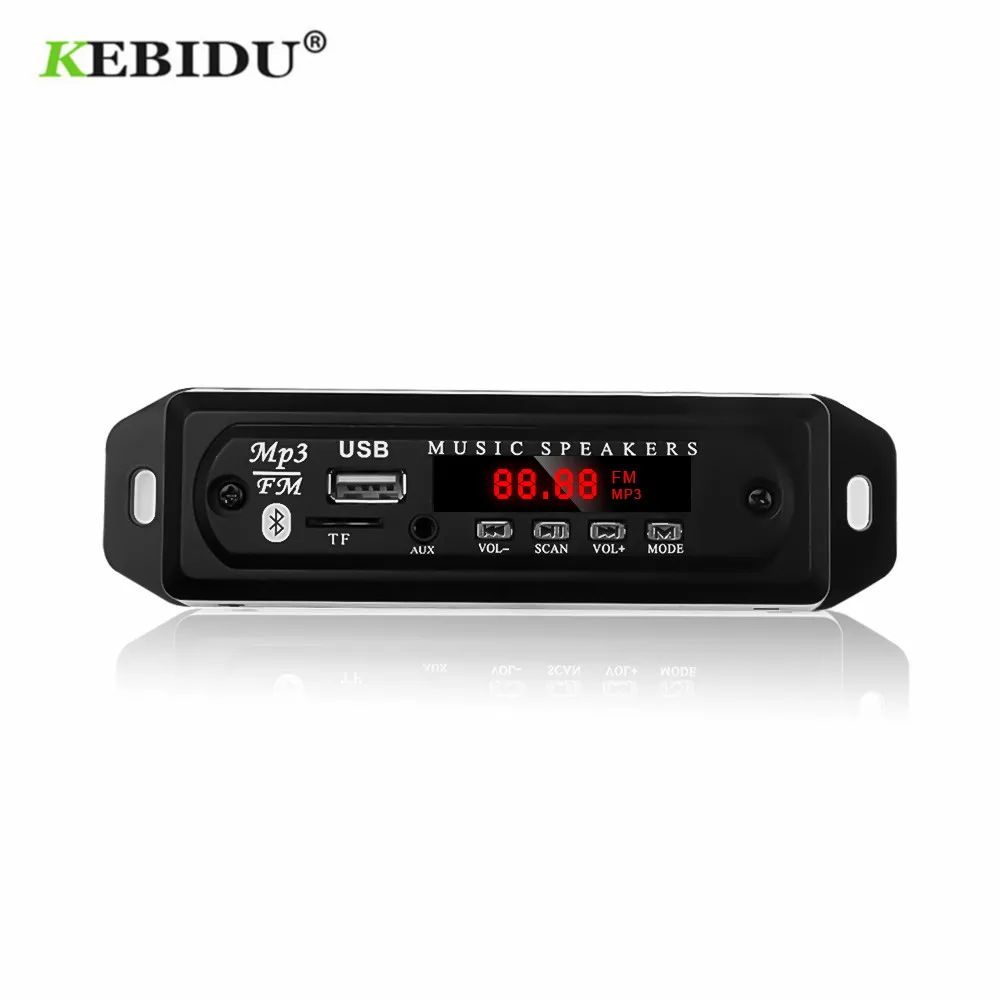 KEBIDU 12V Bluetooth MP3 Decoder Board USB TF FM Radio Player Module 3.5 mm AUX Audio Wireless Car kit | Электроника