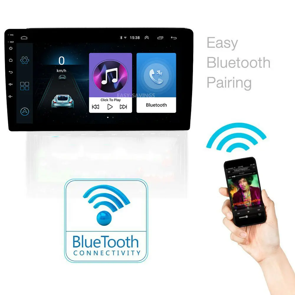 Автомагнитола 2DIN 10 1 дюйма Android Bluetooth Wi-Fi OBD DVR SWC GPS навигация четырехъядерный