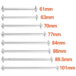 2 шт. стальной металлический приводной вал для радиоуправляемой машинки Dogbone 61 мм 63 мм 70 мм 77 мм 84 мм 86 мм 89,5 мм 101 мм