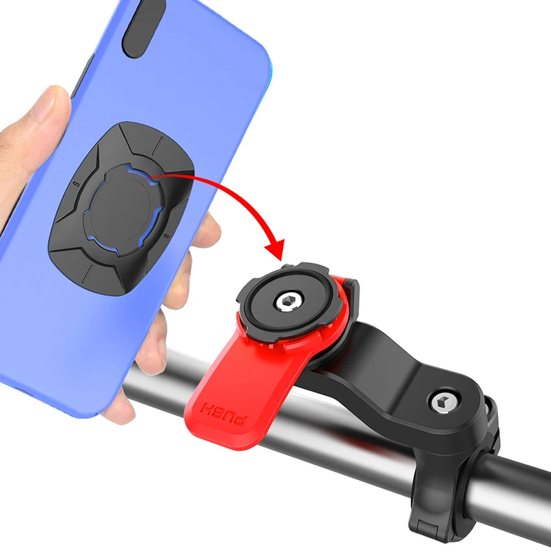 

Mountain Bicycle Phone Holder Motorcycle Cellphone Handlebar Mount Cradle Adjustable 360° Rotatable Bike Smartphones Bracket