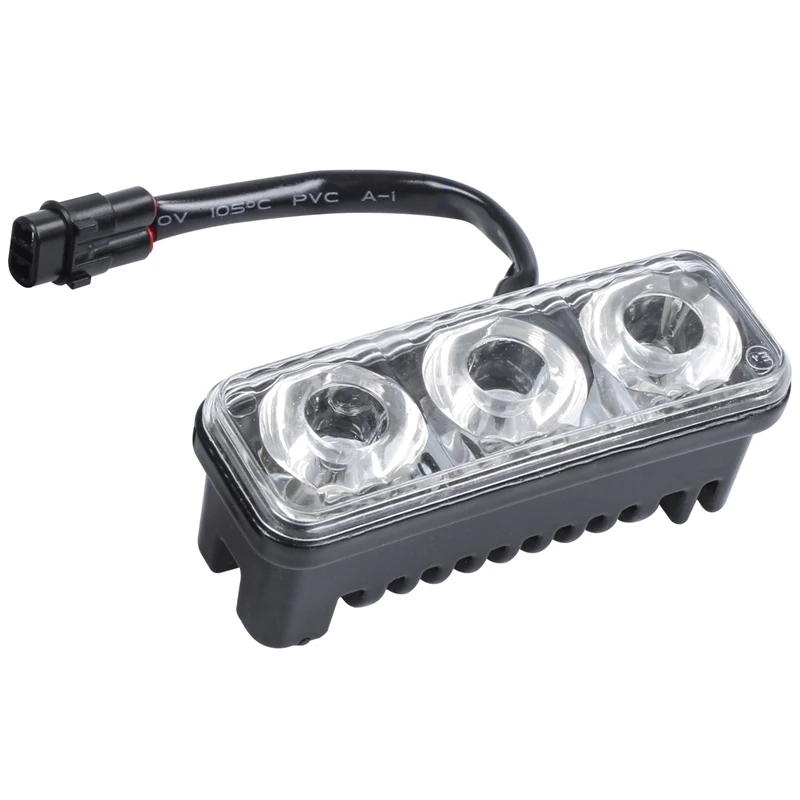 Car Vehicle DRL White 3 LED Daytime Running Lights Head Lamp 9W 2 Pcs