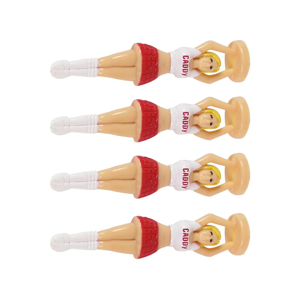 4/6 PCS/Set Outdoor Girl Golf Tees Plastic Holder For Golfers Sport Decoration Protect Rod |
