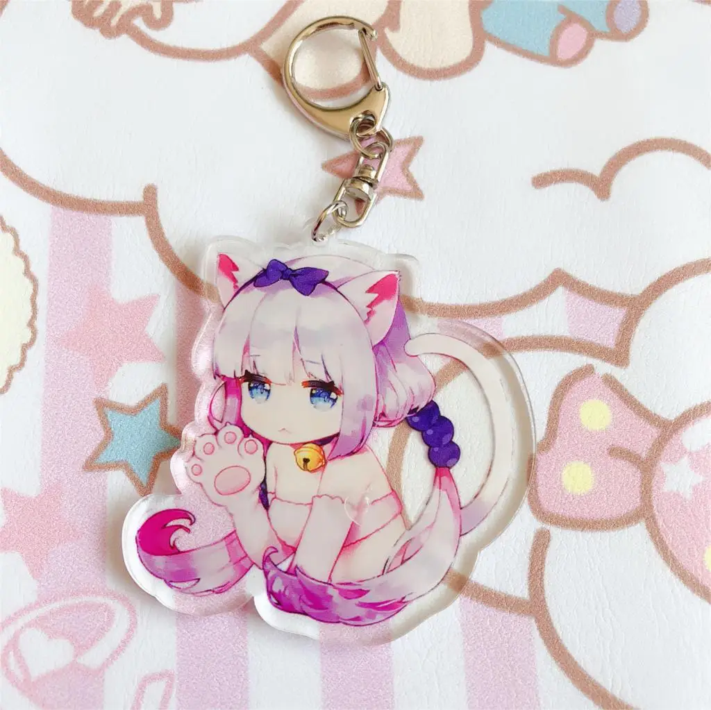 Брелки с подвеской в виде японского аниме мисс Кобаяси дракон горничная брелки