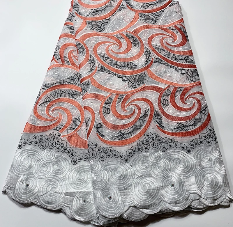 Швейцарская вуаль хлопковая кружевная ткань 2022 африканская швейцарская кружева