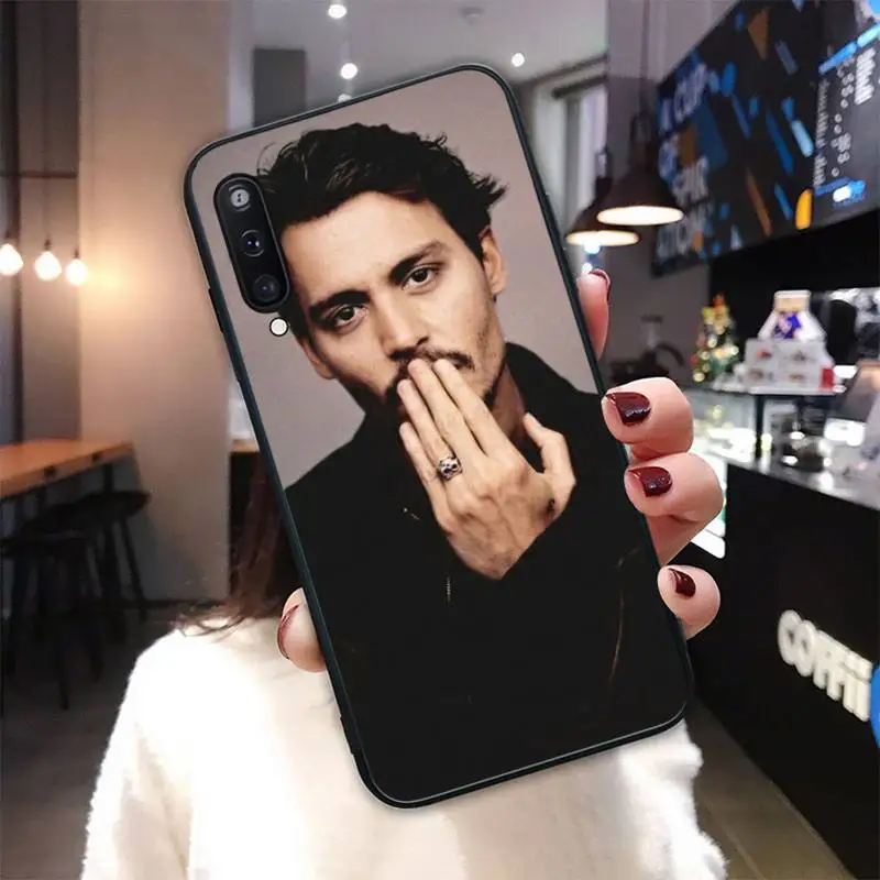 Yinuoda Johnny Deep black soft phone case cover for Samsung galaxy M 30S A6 A7 2017 2018 A10 A20 E A30S A40 A50 A70 A80 funda | Мобильные