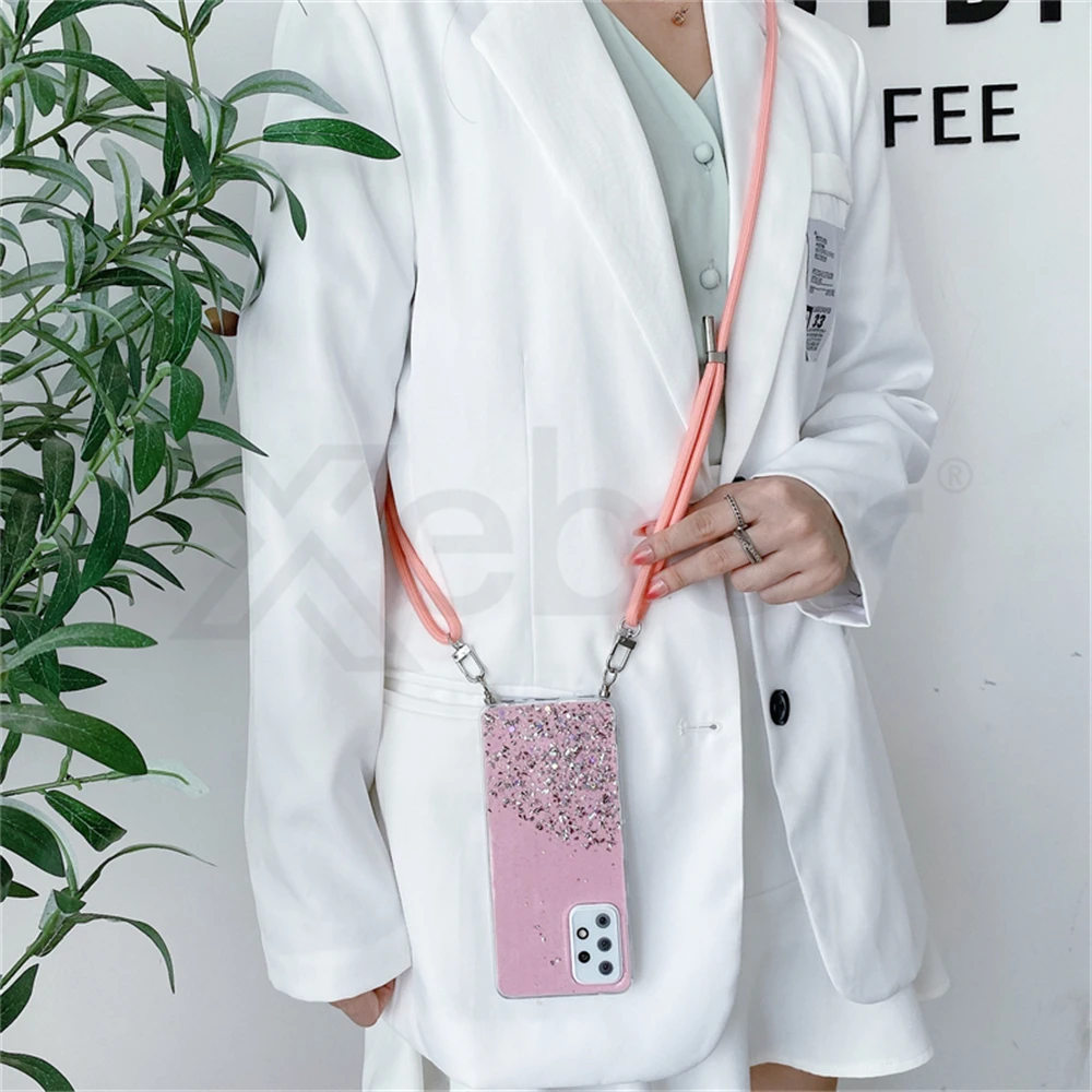 Чехол для телефона с ремешком через плечо Samsung A52 A72 A42 A32 A22 5G A12 A02S A41 A31 A21S A01