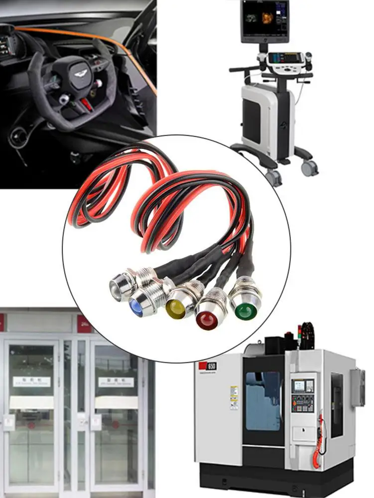 5 шт. металлический Предупреждение ющий индикатор водонепроницаемый IP67