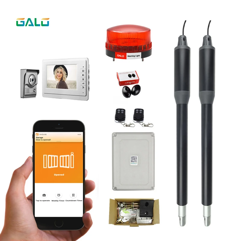 Солнечный двойной автоматический набор для открывания ворот распашных до 15