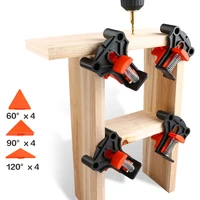 412pcsset 60 90 120 degree woodworking right angle clamp fixing clips picture frame corner clamp woodworking fixture hand tool