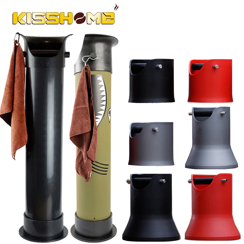 

Thicken Coffee Knock Box Stainless Steel/ABS Espresso Grounds Waste Bin for Barista Cafe Residue Container Accessories