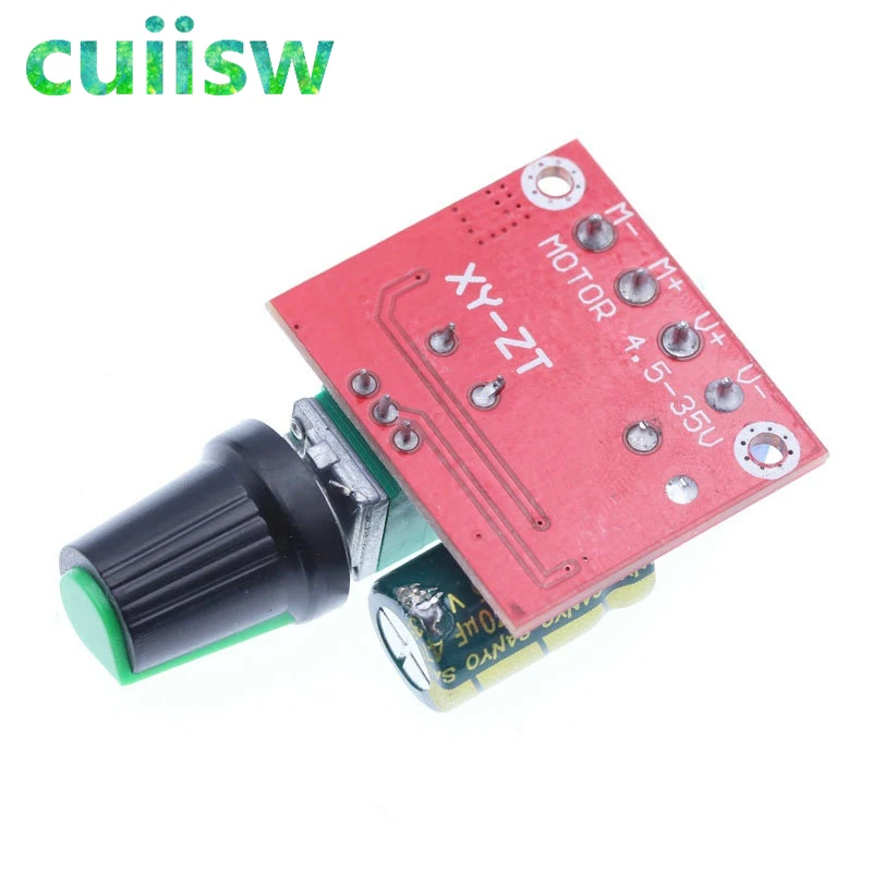 Mini 5A 90W PWM 12V Φ Модуль 4 5 V-35V Регулируемый регулятор скорости переключатель