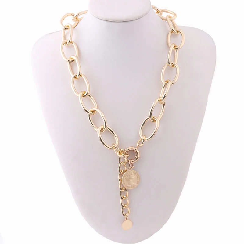 Большие алюминиевые ожерелья NeeFu WoFu роскошные короткие богемные украшения