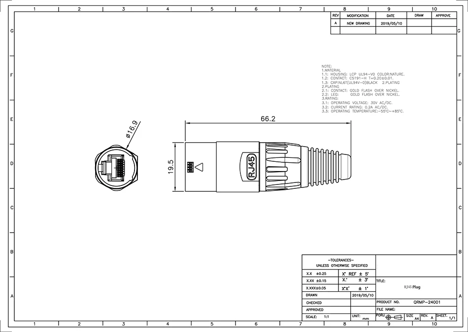 RJ45 водонепроницаемый разъем розетки RJ45 Женский Ethernet разъем IP65 Панель Крепление прямой RJ45 Тип 1 комплект/2 шт