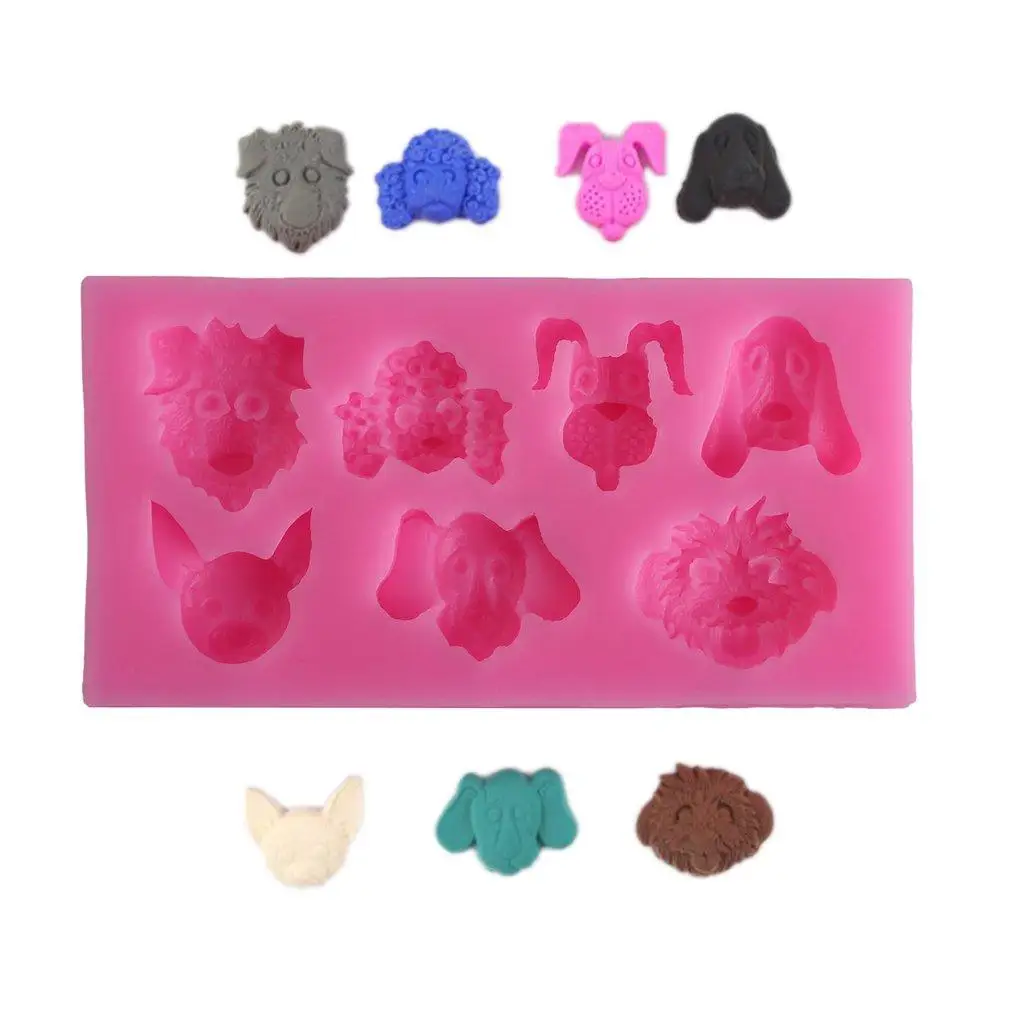 Формы для собак силиконовые формы украшения торта выпечки печенья