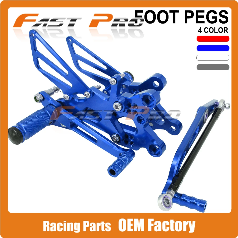 CNC регулируемый заготовка подножки педали для YAMAHA YZFR6 YZF-R6 YZF R6 2006 2007 2008 2009 2010 2011 2012 2013
