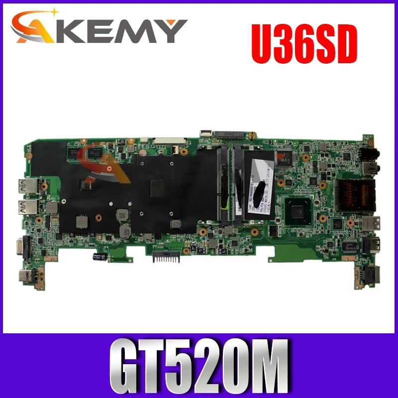 

U36SD i5 Series CPU Processor FOR ASUS U36S U36SG U44SG laptop motherboard REV 2.1 Mainboard GT520M N12P-GV-B-A1 DDR3 Tested OK