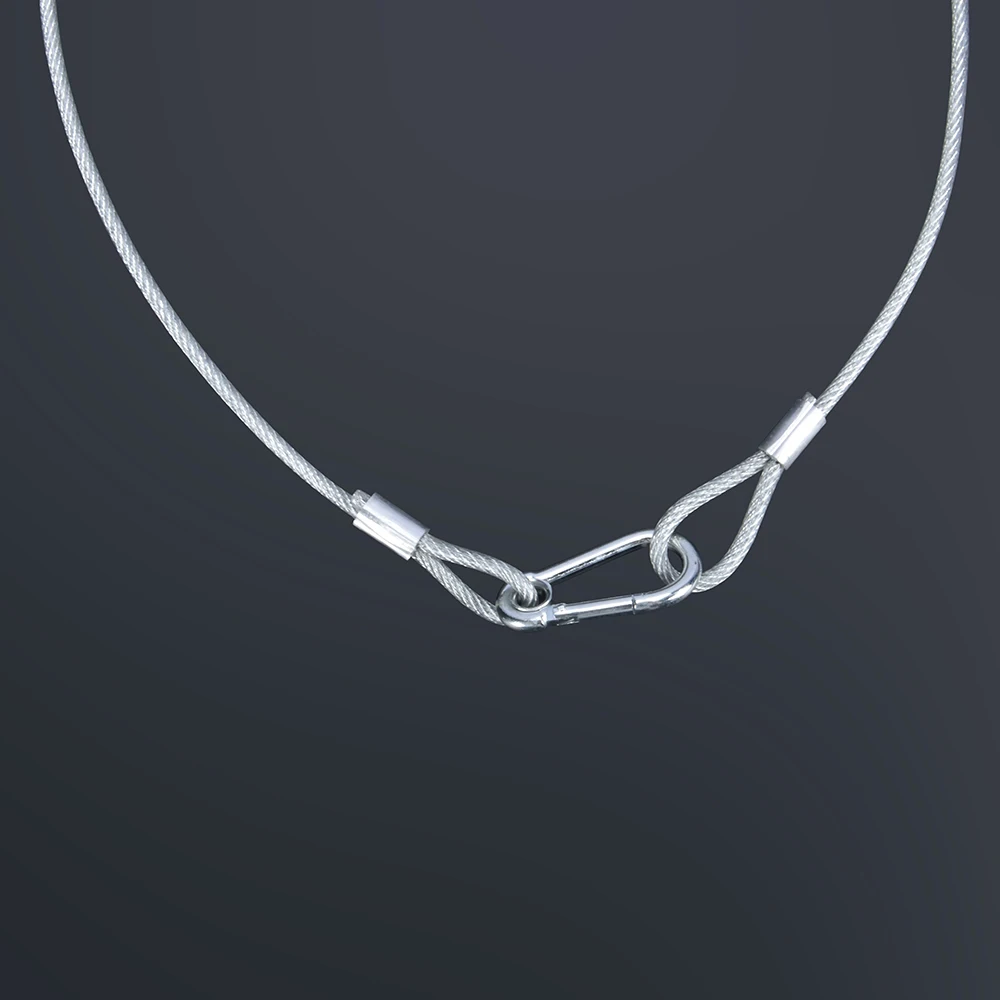 85cm length safety rope cable stage light 40kg load steel safe wire for disco dj moving head par light professional equipment free global shipping