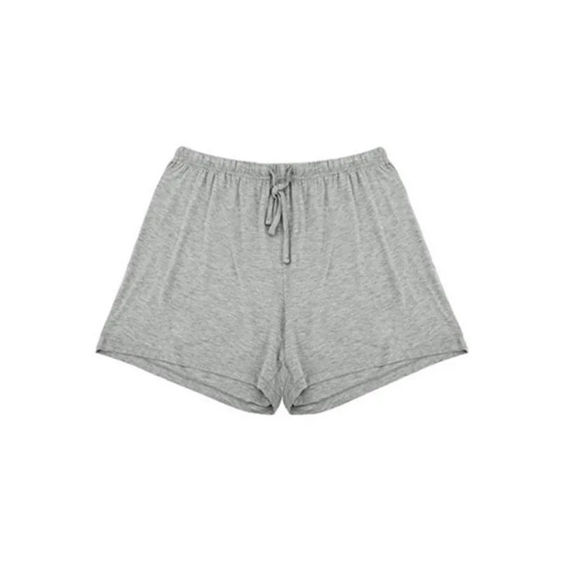 

Women's Wear Pure Color Lace Up Home Casual Shorts In 2021 Gray Black Dark Blue Drawstring Shorts