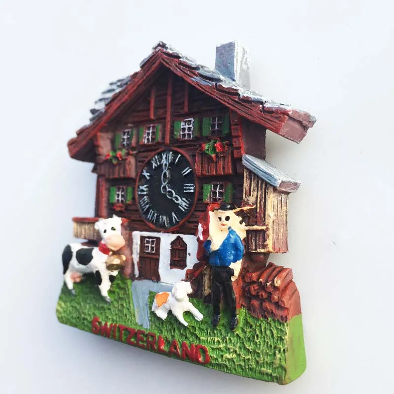 3D Новый дизайн швейцарские туристические сувениры магниты на холодильник милые
