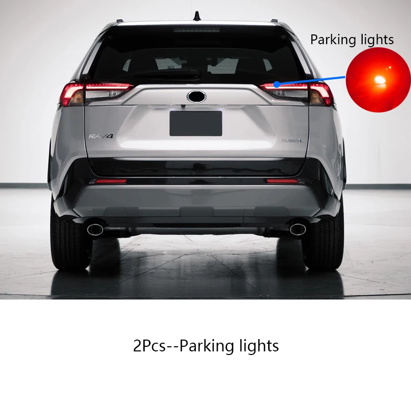 

Автомобильная светодиодная внешняя лампа Canbus для Toyota RAV4 2019 2020 2021, задний боковой габаритный фонарь + задний фонарь заднего хода + указатели поворота