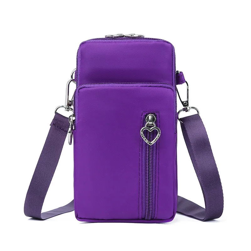 Women Canvas Purses Plaid Mobile phone Bag large Capacity cross Shoulder Multilayer Cellphone bag | Багаж и сумки