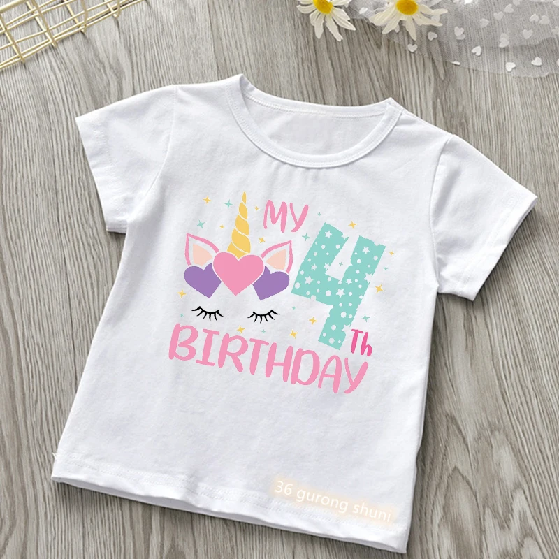 orar servir congelado camisetas cumpleaños unicornio – Compra camisetas cumpleaños unicornio con  envío gratis en AliExpress version