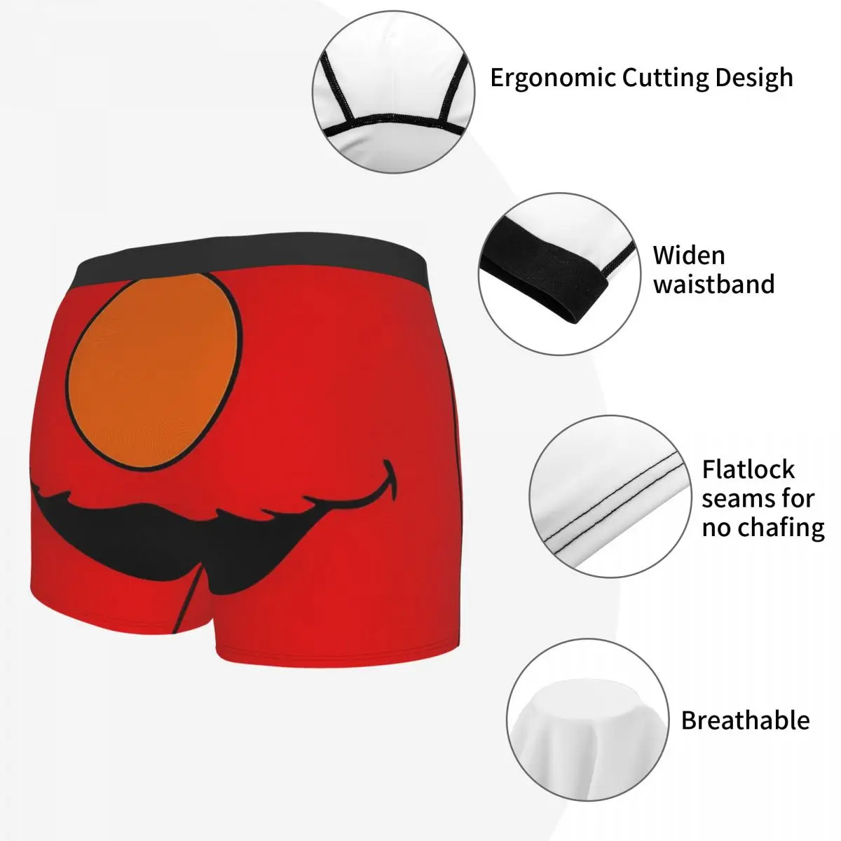 С героями Улица Сезам 80s детская ТВ серии с принтом Элмо Нижнее белье дышащие