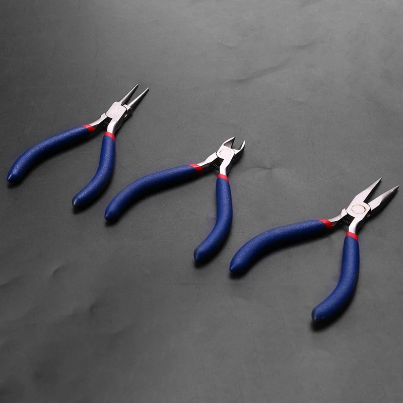 

8 Pcs Ear Pick Earwax Removal Kit, with Cleaning Brush and Storage Box & 3 Pcs Blue Jewelry Making Hardware Tools