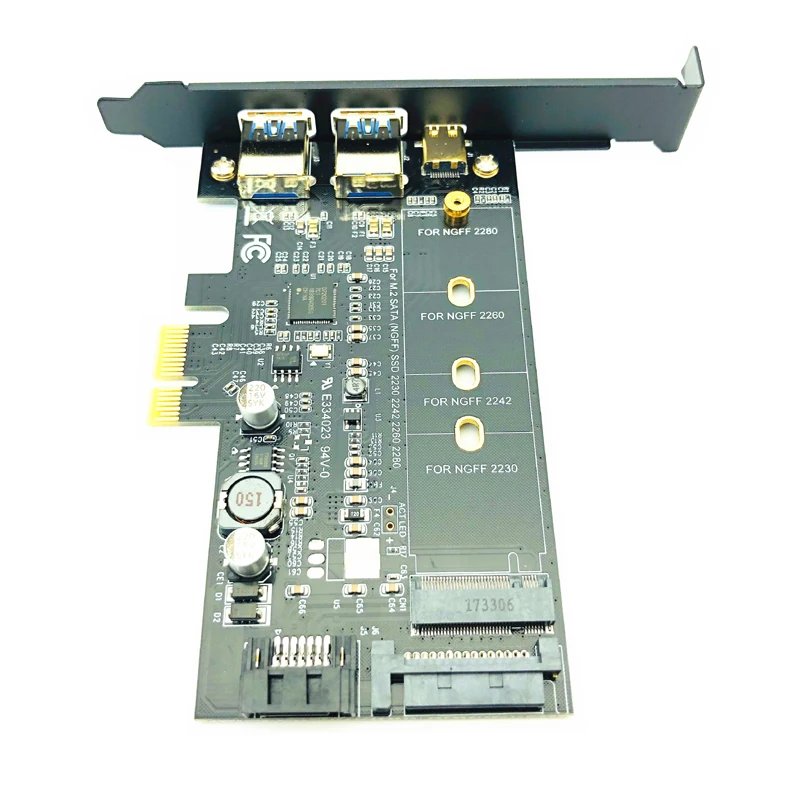 двойной usb3 0 1 порт тип c m 2 адаптер pcie