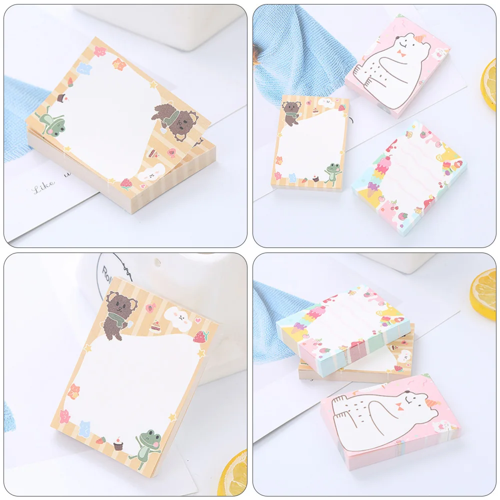 

10Pcs Adhesive Memo Pads Tearable Notes Stickers Stationery (Mixed Type)