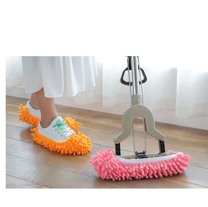 2 шт. швабры тапочки Ленивые носки для ног обувь Быстрая полировка очистки пыли