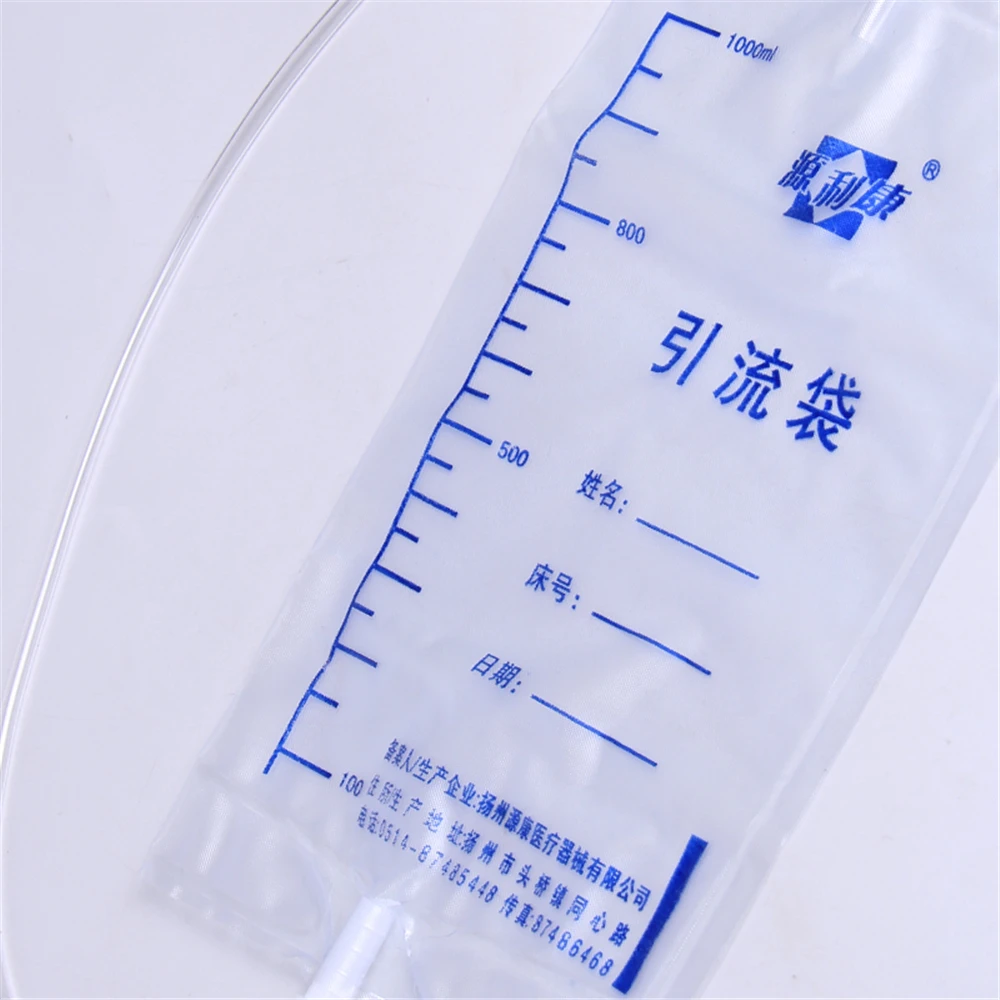 Одноразовый дренажный мешок 1000 мл Катетеризация хранение мочевого недержания