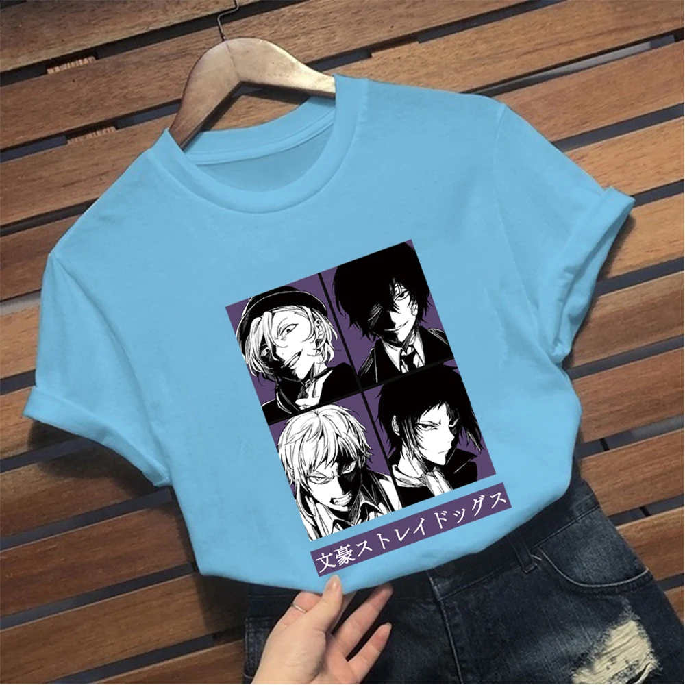 

Anime Chuuya Nakahara Bungou Stray Dogs Tshirts Unisex T-shirt Casual Tee Shirt Men Women