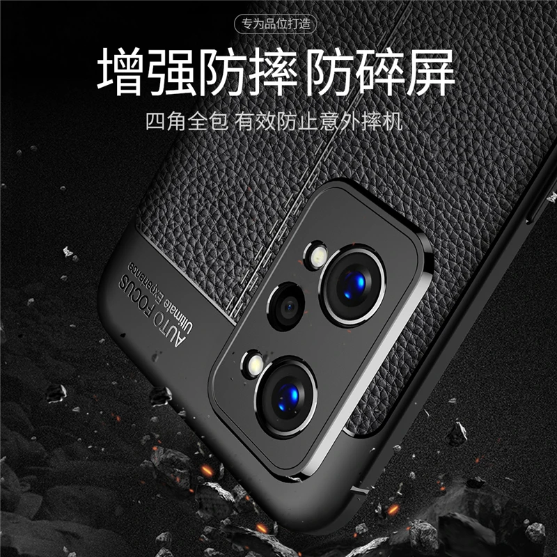 For Realme GT Neo 2 Case Luxury Rubber Leather Soft Ptotective Silicone Case For Realme GT Neo 2 Cover For Realme GT Neo2 Case