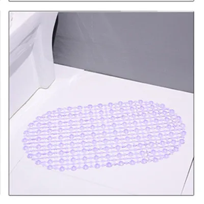all purple Противоскользящий коврик для ванной комнаты безопасный коврик для ванной комнаты пластиковый красочный точечный Массажный коврик нескользящий коврик для ванной 38x68 см коврик для ванной - Цвет: all purple
