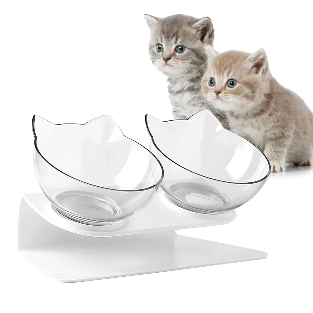 

1 Pcs Double Cat Bowl Dog Bowl With Stand Pet Feeding Cat Water Bowl For Cats Food Pet Bowls For Dogs Feeder Product Supplies