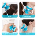 Mini Neck Massager Function Massage For Neck Back Head Plastic Triangle Shape Electric USB Beauty Anti Cellulite Body Relaxation
