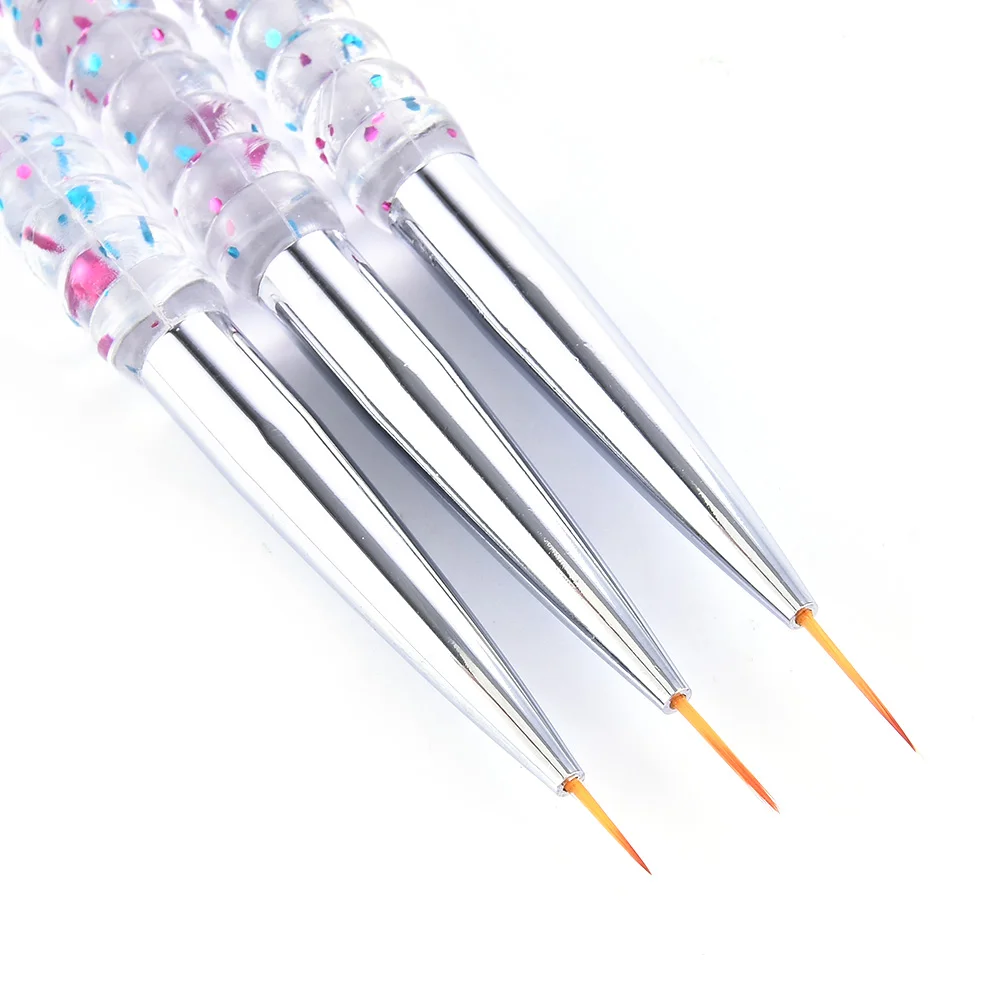 

3 шт./компл. ручка для ногтей косметический инструмент для макияжа Подводка для лака аксессуары для кистей для дизайна ногтей точечная ручка...