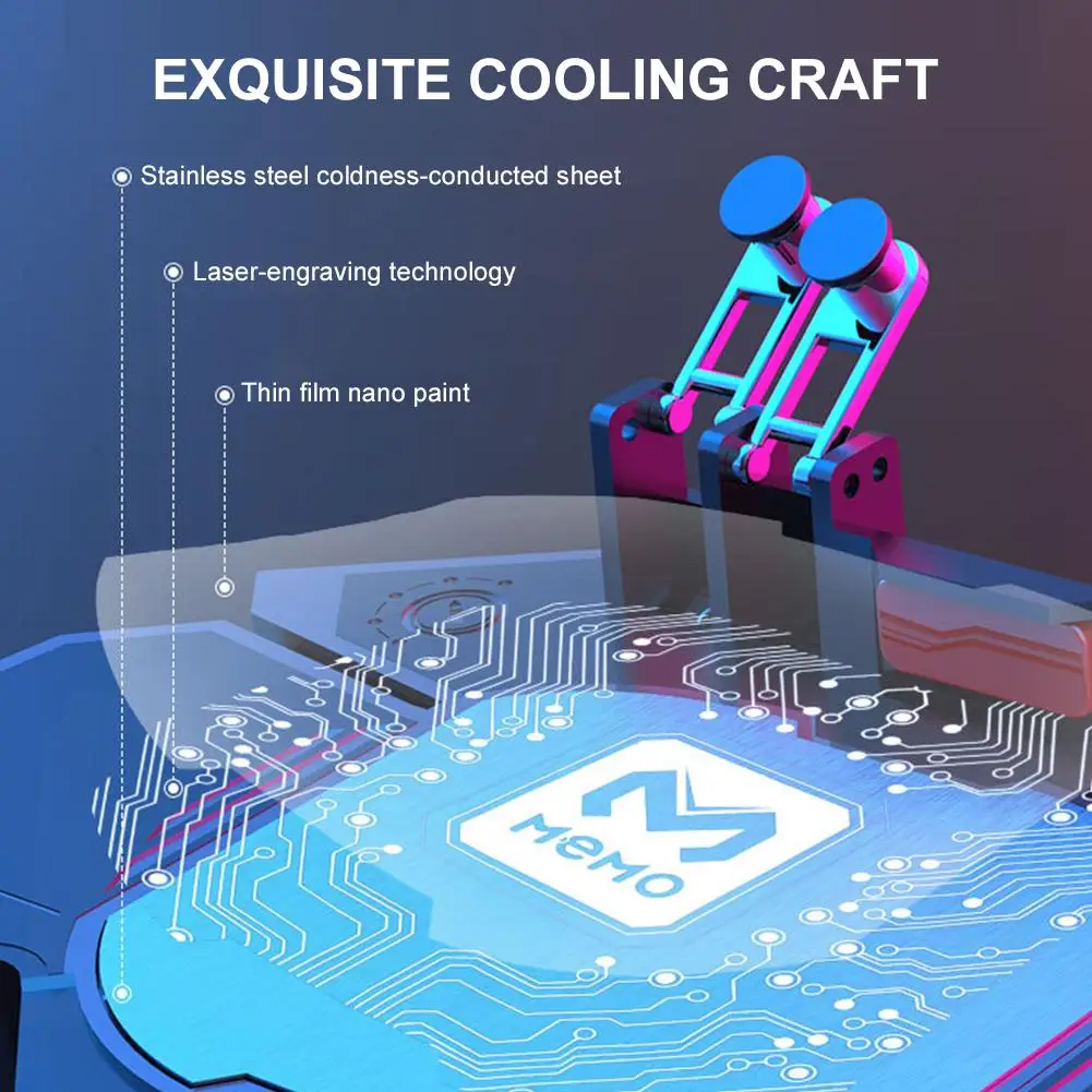 Мобильный игровой контроллер с шестью пальцами тихий портативный геймпад